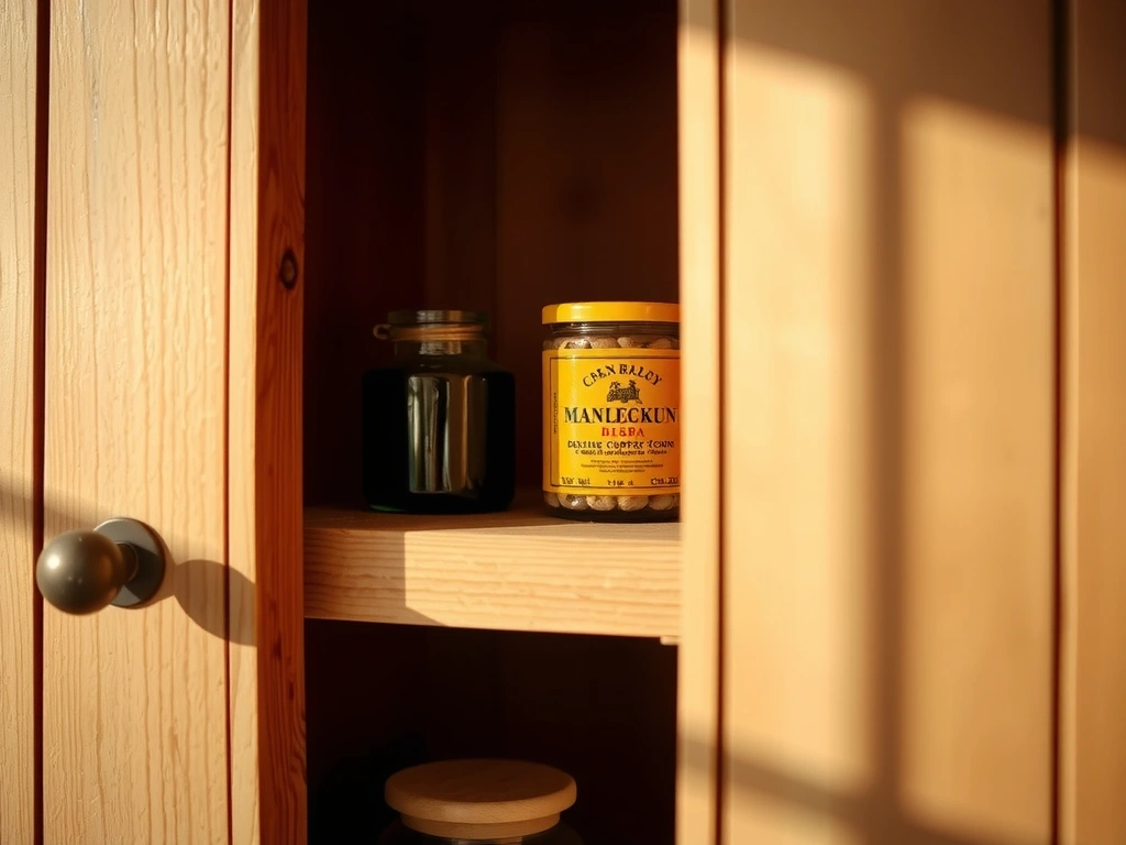 Rzemieślnicze miejsce przechowywania naturalnych preparatów dla mężczyzn